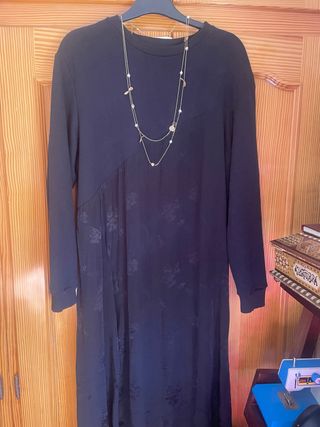 Vestido negro combinado XL