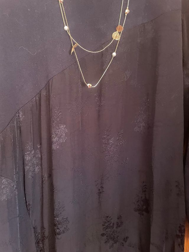 Vestido negro combinado XL