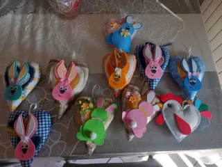 Cuoricini in stoffa fatti a mano