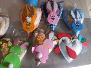 Cuoricini in stoffa fatti a mano