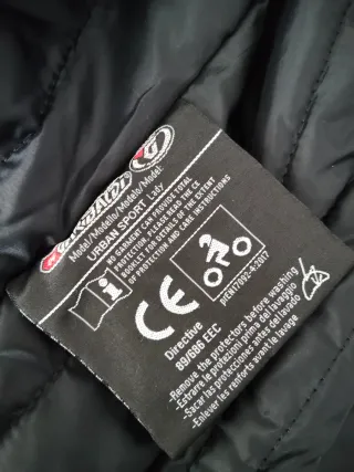 Chaqueta Moto Mujer Garibaldi Negra