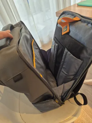 Mochila Samsonite para portátil gris/naranja
