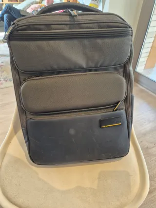 Mochila Samsonite para portátil gris/naranja