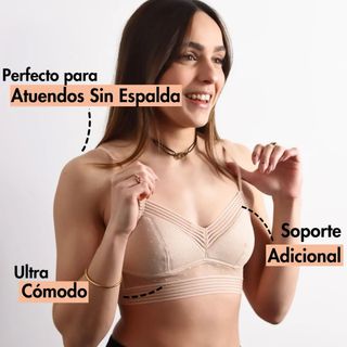 Sujetador Lysalia Beige Talla XL Sin Uso