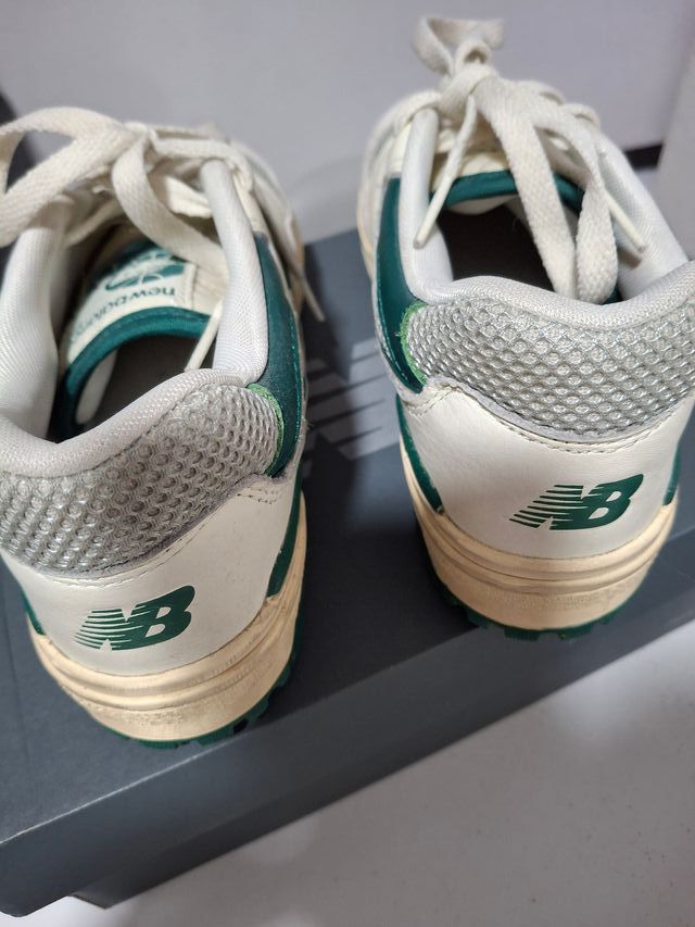 Zapatillas New Balance 550 Verde y Blanco