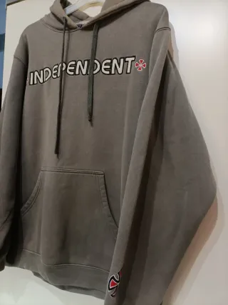 Sudadera Vintage Independent Gris