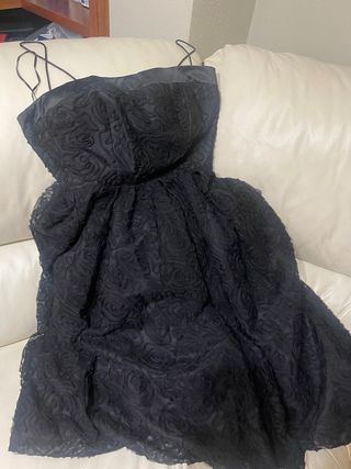 Vestido Adolfo Domínguez Negro Fiesta