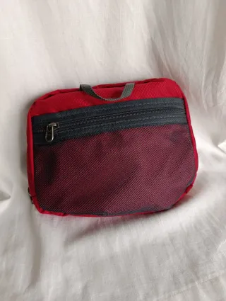 Mochila plegable 35L roja y gris