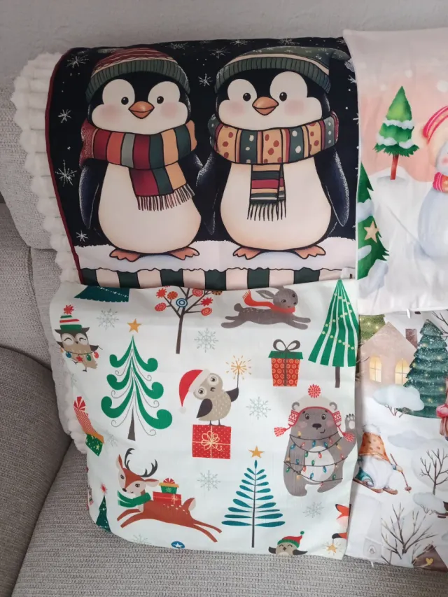 4 Capas de Almofada de Natal