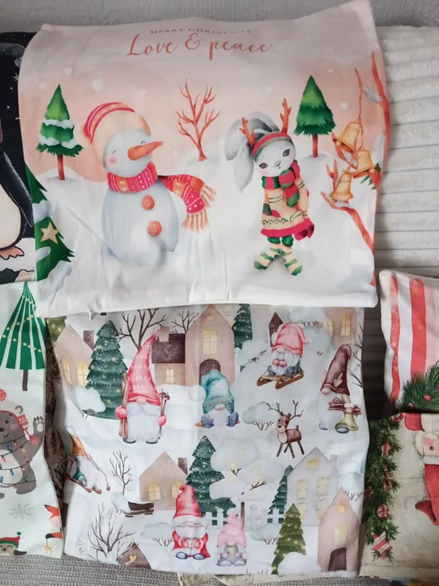 4 Capas de Almofada de Natal