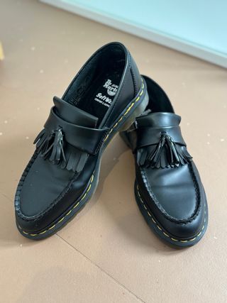 Dr. Martens Mocasines Negros con Flecos