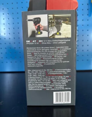 Atornillador Parkside 12V Impacto Recargable