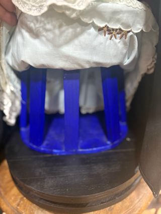 Virgen Barro Policromada 65cm