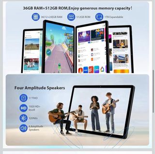 Tableta Android 16 11 36GB RAM + 512GB