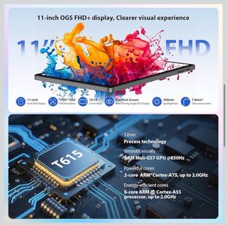 Tableta Android 16 11 36GB RAM + 512GB