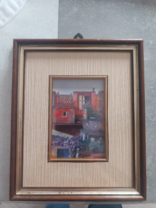 Decorazione murale con bambine stile vintage