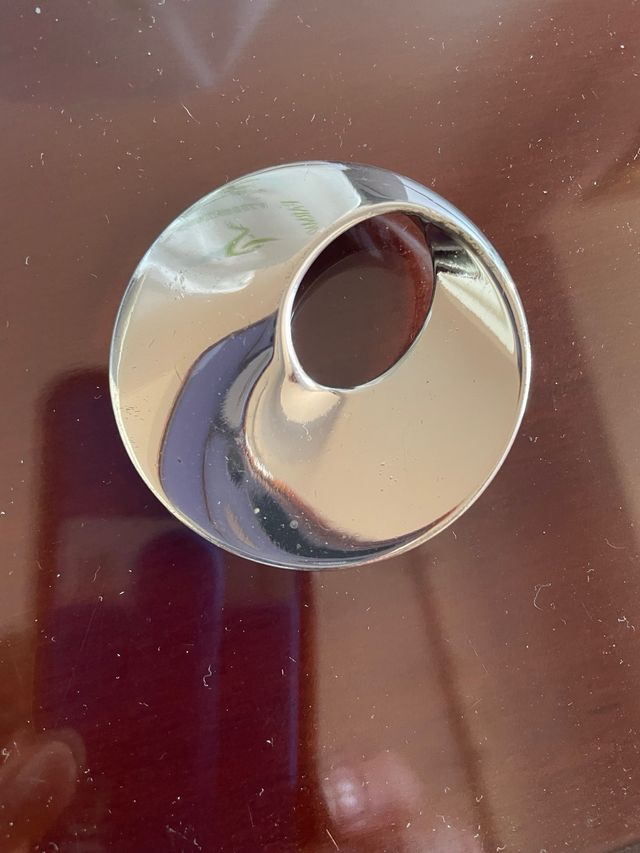 Colgante plata y negro