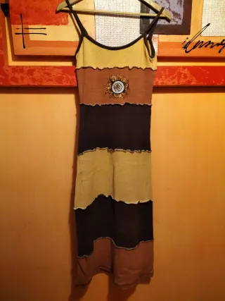 Vestido de punto étnico talla única