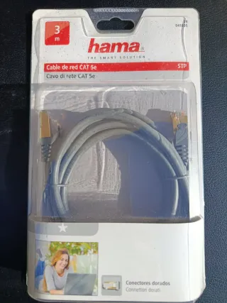 Cable de red Hama CAT 5e STP 3m