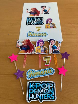Topper K-POP Demon Hunters para tartas