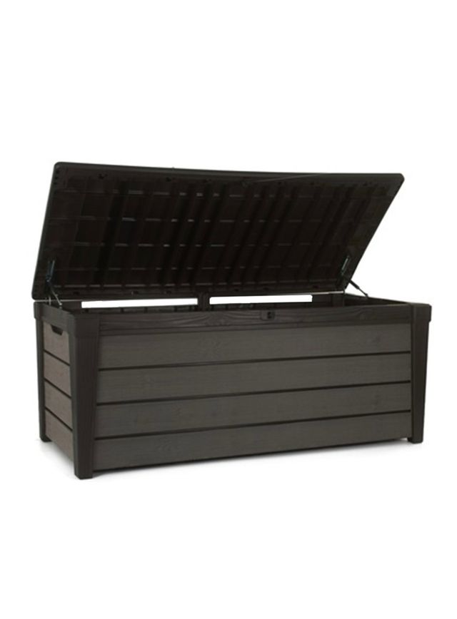 Keter Brushwood - Arcón exterior, Baúl almacenaje, armario  454L