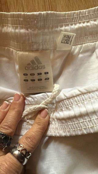 Pantalón corto Adidas vintage blanco