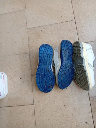 Zapatos de trabajo blancos mujer