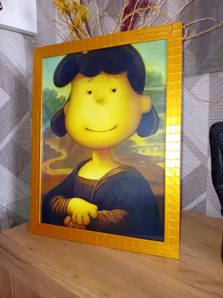 Quadro Mafalda Monalisa Dorato