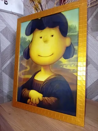 Quadro Mafalda Monalisa Dorato