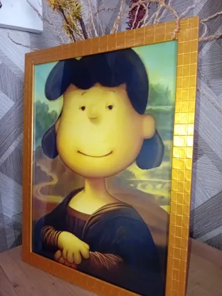 Quadro Mafalda Monalisa Dorato