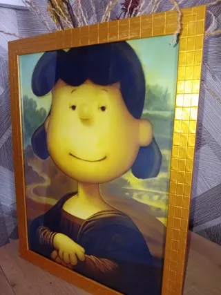 Quadro Mafalda Monalisa Dorato