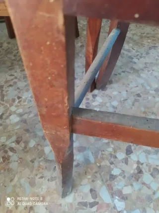 6 sedie in legno con seduta impagliata – rustiche