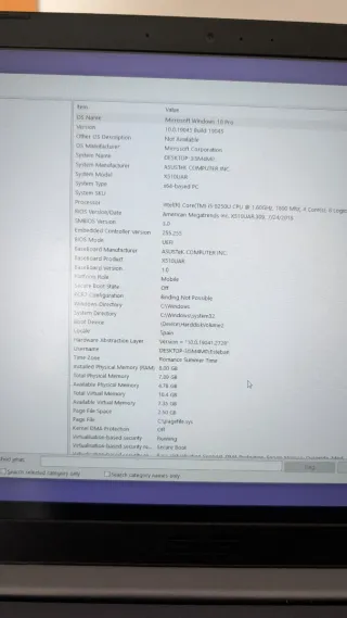 Portátil ASUS X510UAR - Enchufe Americano