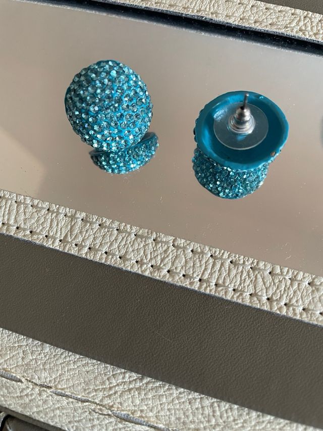 Pendientes Turquesa Brillantes