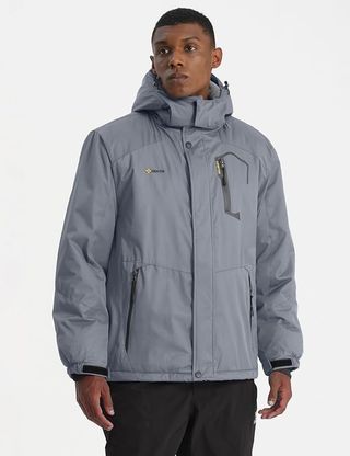 GEMYSE Chaqueta de Esquí Impermeable de Montaña para Hombre Abrigo de Invierno