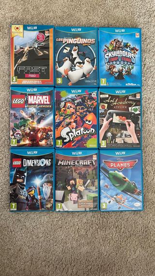 Nintendo Wii U 32GB Nera + Giochi + Controller