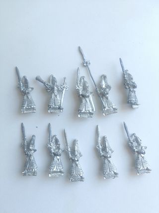 Maestros espada y grupo de mando elfos Warhammer