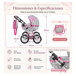 Cochecito Muñecas Bebe Juguete