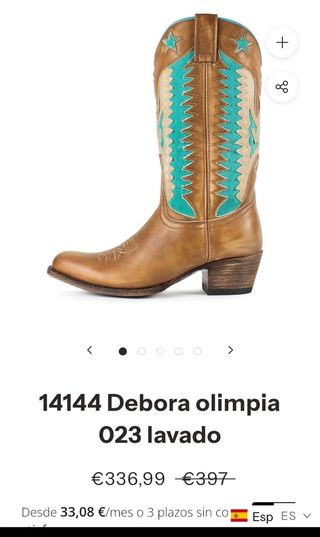 Botas Sendra Debora Olimpia 14144 T.36