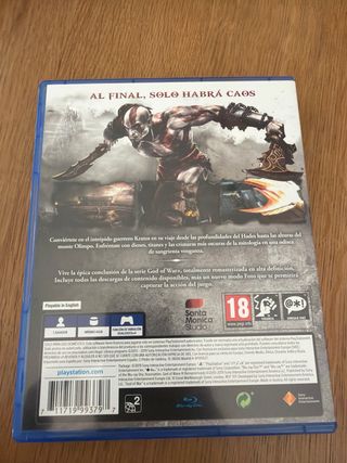 God of War Remasterizado PS4 Hits