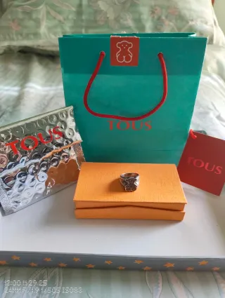 Anillo Tous Plata Oso Mujer