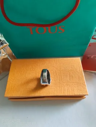 Anillo Tous Plata Oso Mujer