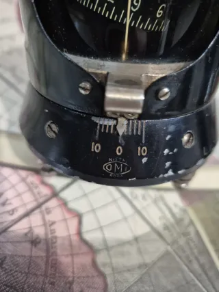 Brújula de vuelo antigua Guerra Civil avion fiat