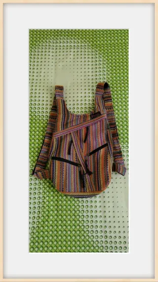 Mochila estilo hippie multicolor