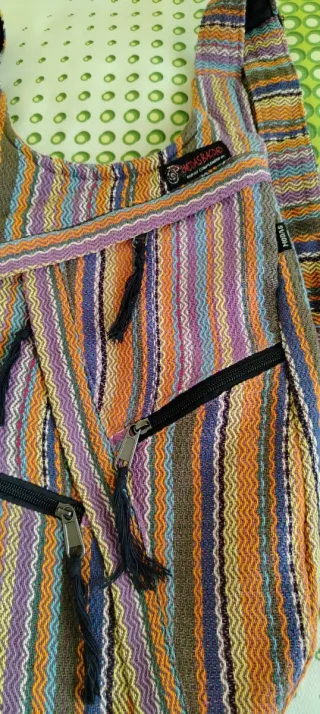 Mochila estilo hippie multicolor