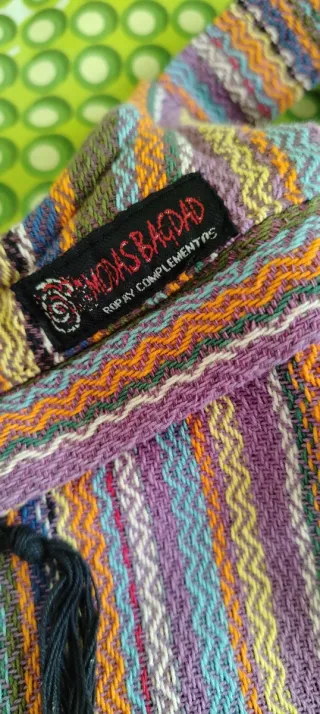 Mochila estilo hippie multicolor