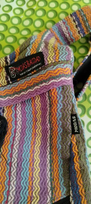 Mochila estilo hippie multicolor