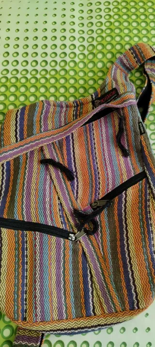 Mochila estilo hippie multicolor
