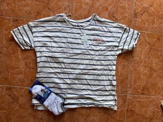 Lote camiseta y 3 par calcetines NUEVOS t. L