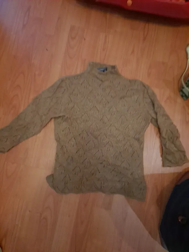 Jersey punto mujer marrón